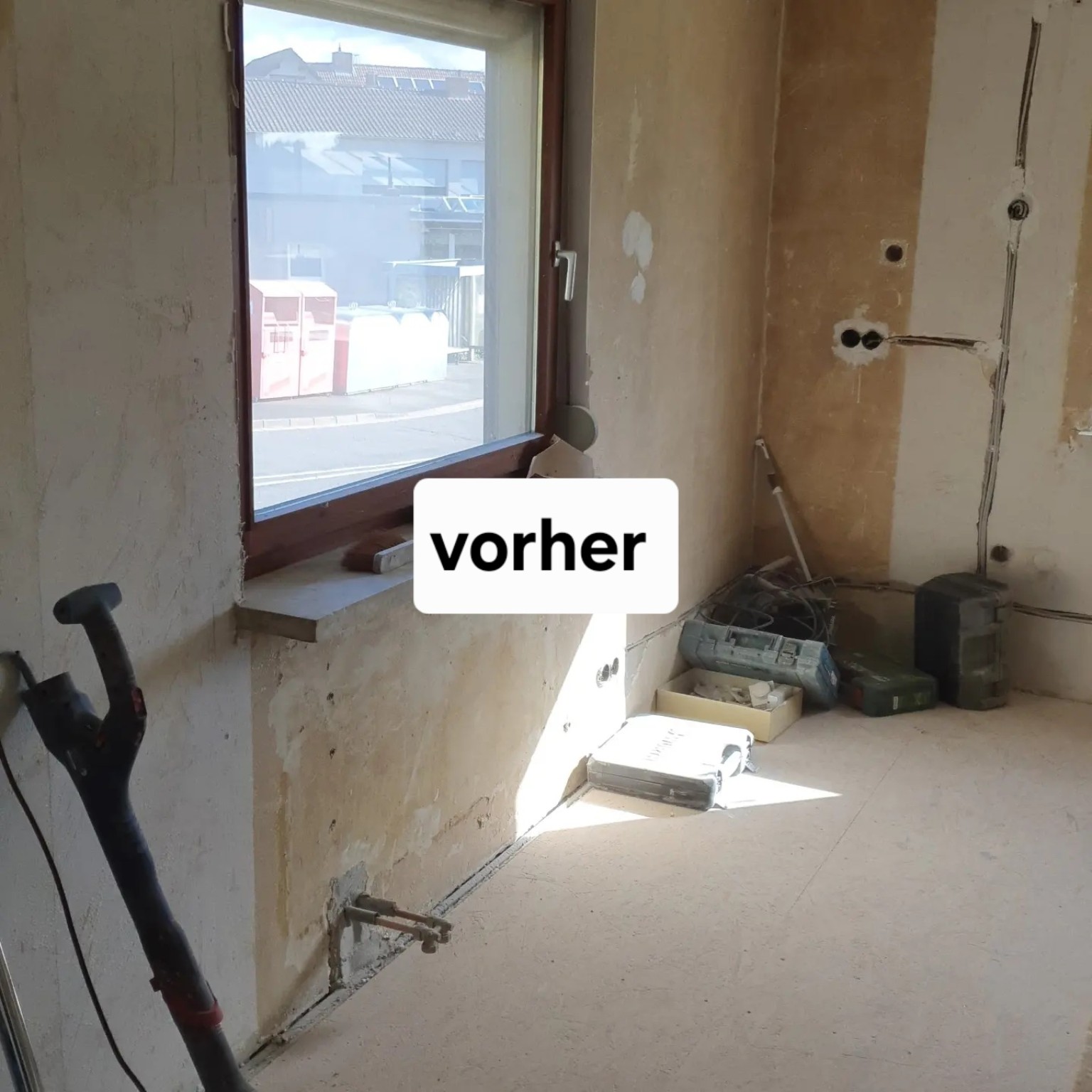 Küchenbereich vor dem Innenausbau